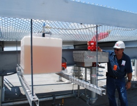 fire sprinkler heads, fire pump at Kendall Regional Hospital Heliport