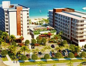 fire sprinkler heads, fire pump at Marriott Ocean Point, Pompano Beach